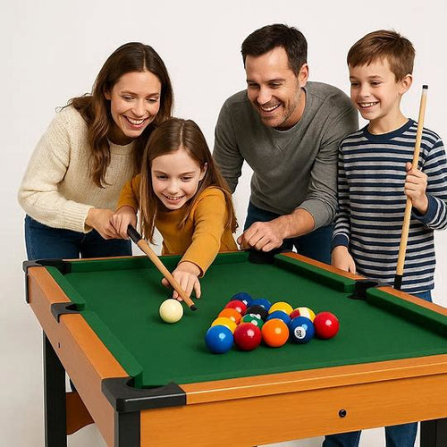 Table multi-jeux 4 en 1 pour intérieur – Baby-foot, billard, ping-pong et hockey de table