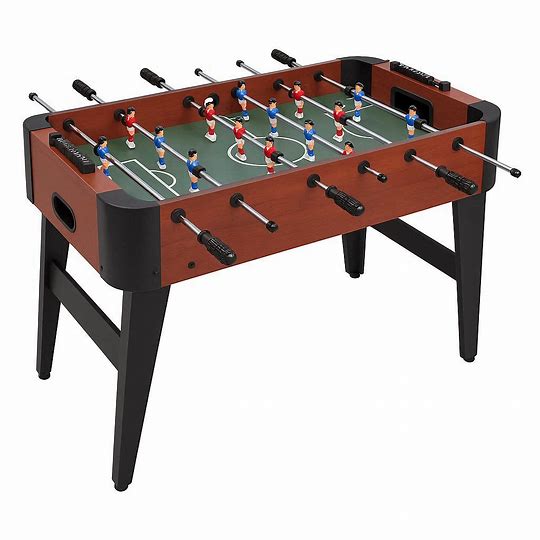 Baby-foot 120 cm en bois - Table de football avec compteurs de score - Jeu d'intérieur familial