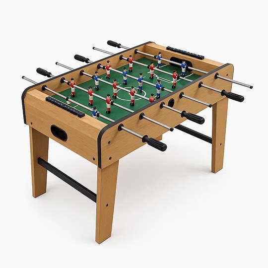 Baby-Foot en bois 75 cm - Table de football avec 18 joueurs et compteurs de score - Jeu d'intérieur