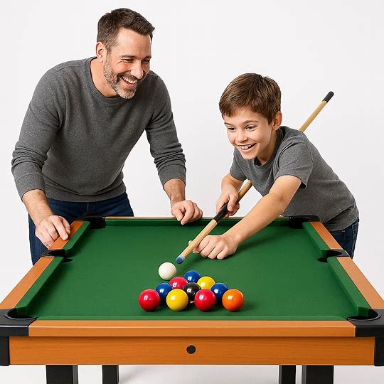 Table multi-jeux 4 en 1 pour intérieur – Baby-foot, billard, ping-pong et hockey de table